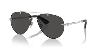 Burberry BE 3151 women Silver Pilot Sunglasses