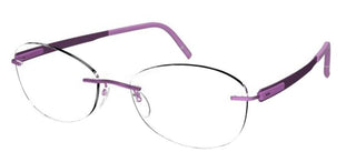 Silhouette BLEND 5555/BA unisex Violet Geometric Eyeglasses