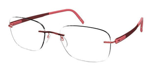 Silhouette BLEND 5555/CR unisex Red Geometric Eyeglasses