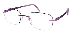 Silhouette BLEND 5555/CR unisex Violet Geometric Eyeglasses