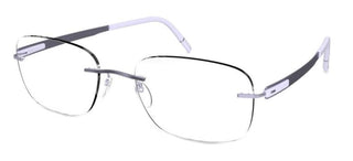 Silhouette BLEND 5555/CR unisex Violet Geometric Eyeglasses