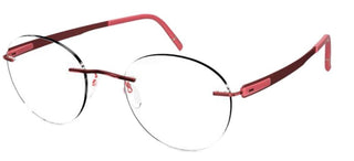 Silhouette BLEND 5555/EP unisex Red Round Eyeglasses