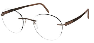 Silhouette BLEND 5555/EP unisex Brown Round Eyeglasses