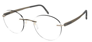 Silhouette BLEND 5555/EP unisex Gold Round Eyeglasses