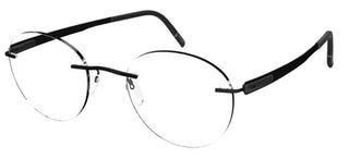 Silhouette BLEND 5555/EP unisex Black Round Eyeglasses