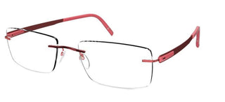 Silhouette BLEND 5555/KK men Red Geometric Eyeglasses