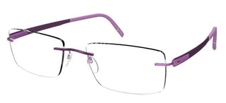 Silhouette BLEND 5555/KK men Violet Geometric Eyeglasses