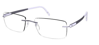 Silhouette BLEND 5555/KK men Violet Geometric Eyeglasses