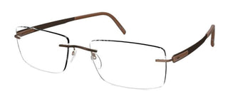 Silhouette BLEND 5555/KK men Brown Geometric Eyeglasses