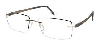 Silhouette BLEND 5555/KK men Gold Geometric Eyeglasses