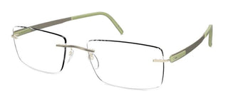 Silhouette BLEND 5555/KK men Green Geometric Eyeglasses