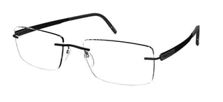 Silhouette BLEND 5555/KK men Black Geometric Eyeglasses