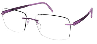 Silhouette BLEND 5555/KR men Violet Geometric Eyeglasses