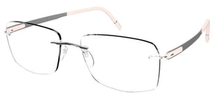 Silhouette BLEND 5555/KR men Pink Geometric Eyeglasses