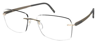 Silhouette BLEND 5555/KR men Gold Geometric Eyeglasses