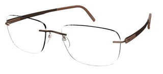 Silhouette BLEND 5555/KS unisex Brown Geometric Eyeglasses