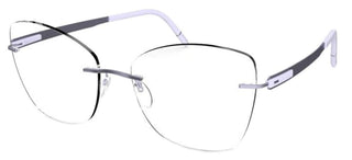 Silhouette BLEND 5555/KU women Violet Butterfly Eyeglasses