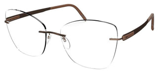 Silhouette BLEND 5555/KU women Brown Butterfly Eyeglasses