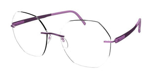 Silhouette BLEND 5555/KV women Violet Geometric Eyeglasses