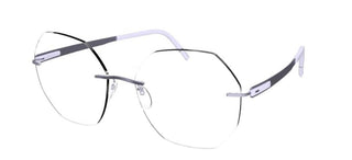 Silhouette BLEND 5555/KV women Violet Geometric Eyeglasses