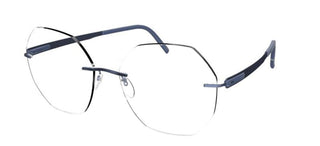 Silhouette BLEND 5555/KV women Blue Geometric Eyeglasses