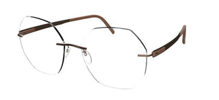 Silhouette BLEND 5555/KV women Brown Geometric Eyeglasses