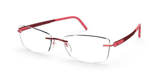 Silhouette BLEND 5555/KW men Red Geometric Eyeglasses