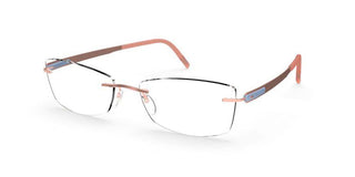 Silhouette BLEND 5555/KW men Pink Geometric Eyeglasses