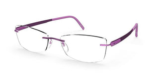 Silhouette BLEND 5555/KW men Violet Geometric Eyeglasses