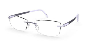 Silhouette BLEND 5555/KW men Violet Geometric Eyeglasses