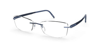 Silhouette BLEND 5555/KW men Blue Geometric Eyeglasses