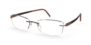 Silhouette BLEND 5555/KW men Brown Geometric Eyeglasses