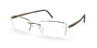 Silhouette BLEND 5555/KW men Gold Geometric Eyeglasses