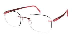 Silhouette BLEND 5555/KX men Red Geometric Eyeglasses