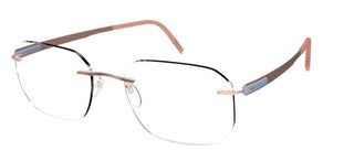 Silhouette BLEND 5555/KX men Pink Geometric Eyeglasses