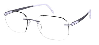 Silhouette BLEND 5555/KX men Violet Geometric Eyeglasses