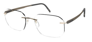 Silhouette BLEND 5555/KX men Gold Geometric Eyeglasses