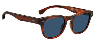 Boss BOSS 1380/S men Brown Squared Sunglasses