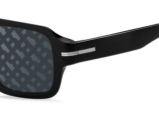 Boss BOSS 1595/S men Black Squared Sunglasses