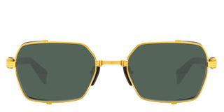 Balmain BRIGADE - III unisex Gold Geometric Sunglasses