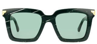 Bottega Veneta BV1005S women Green Butterfly Sunglasses