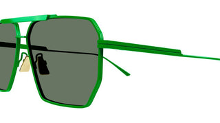 Bottega Veneta BV1012S men Green Pilot Sunglasses