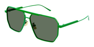 Bottega Veneta BV1012S men Green Pilot Sunglasses