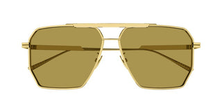 Bottega Veneta BV1012S men Gold Pilot Sunglasses