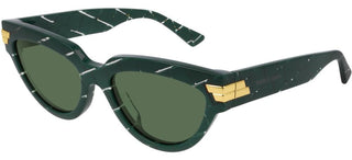 Bottega Veneta BV1035S women Green Cat Eye Sunglasses