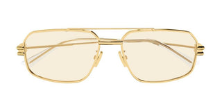 Bottega Veneta BV1128S unisex Gold Pilot Sunglasses