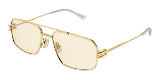 Bottega Veneta BV1128S unisex Gold Pilot Sunglasses