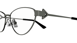 Bottega Veneta BV1188O women Ruthenium Cat Eye Eyeglasses