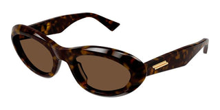 Bottega Veneta BV1191S women Havana Geometric Sunglasses