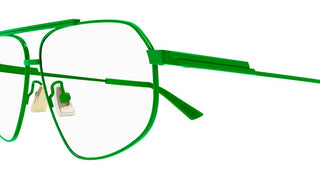 Bottega Veneta BV1196O unisex Green Pilot Eyeglasses